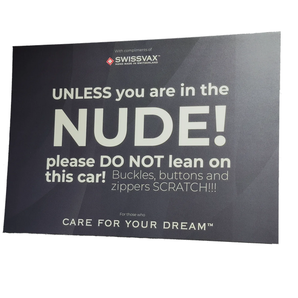 "Nude" Flyer – statement kaartje voor autoliefhebbers