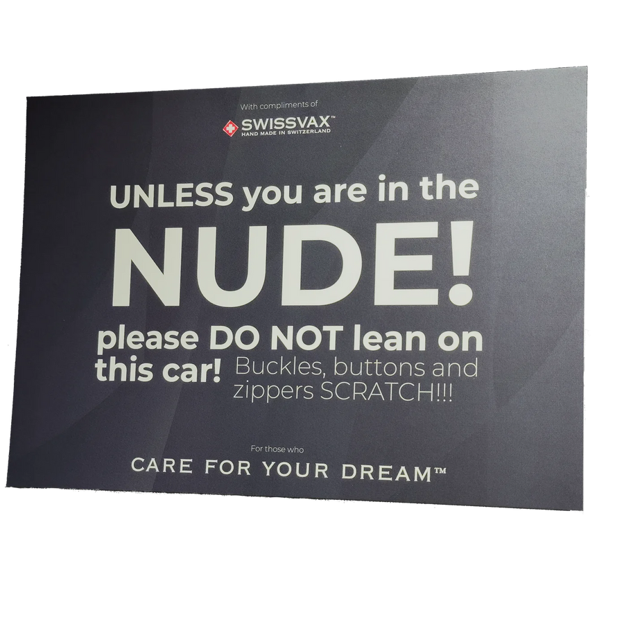 "Nude" Flyer – statement kaartje voor autoliefhebbers